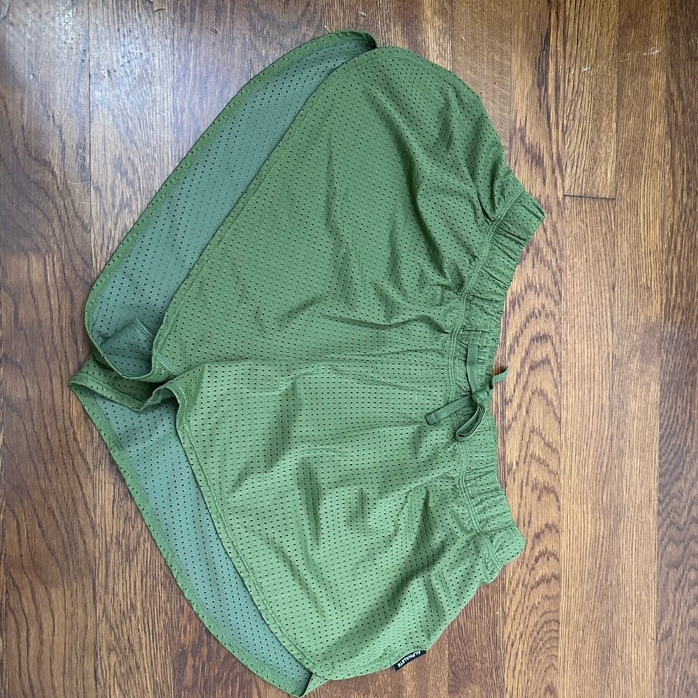 Alphalete Green Athletic Mesh Shorts